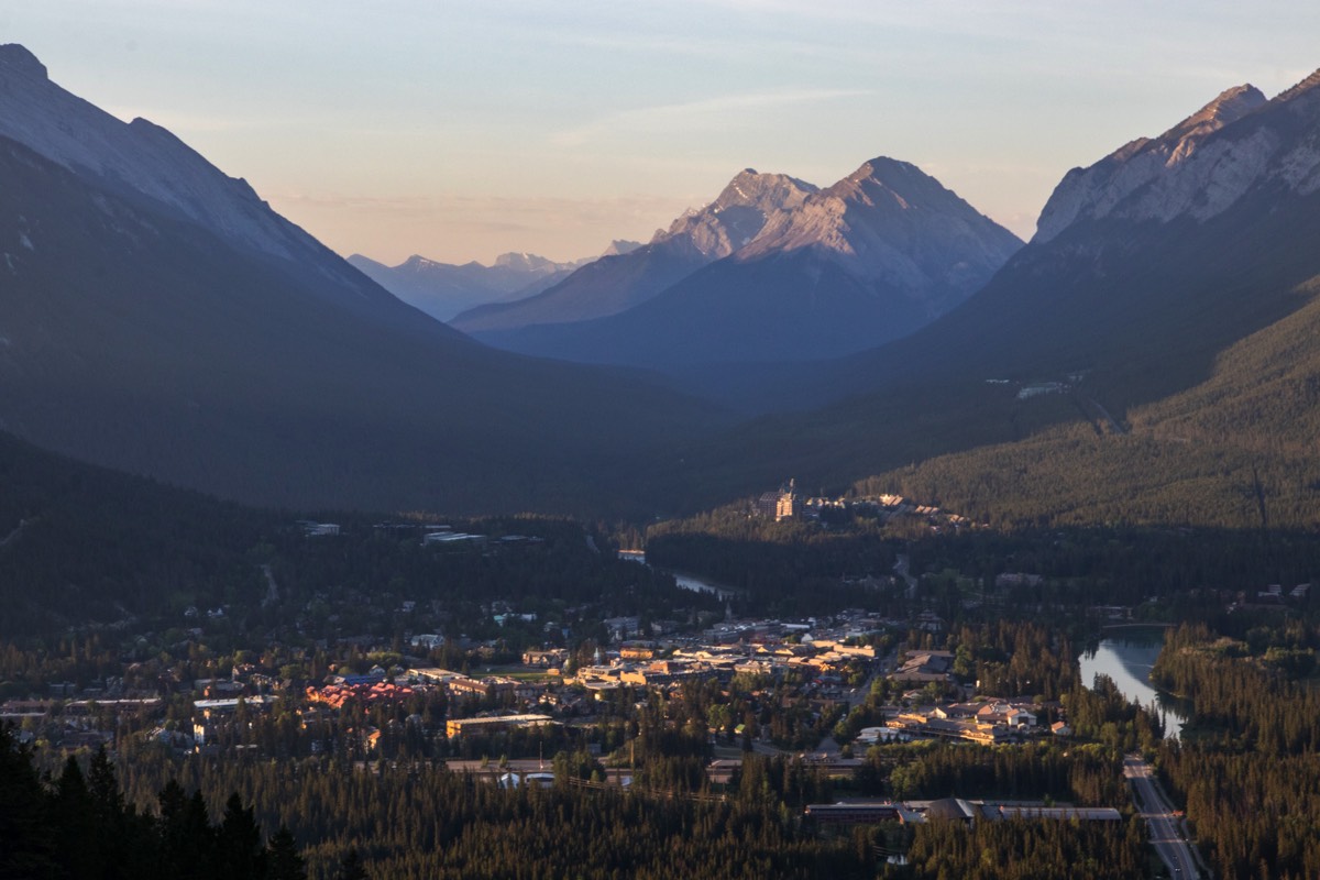 View on Banff from Mount Norquay
