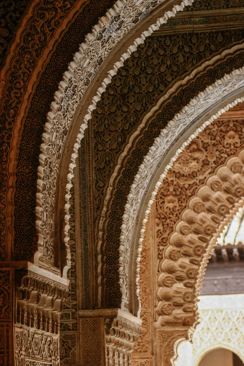Granada - Alhambra - Detail arches