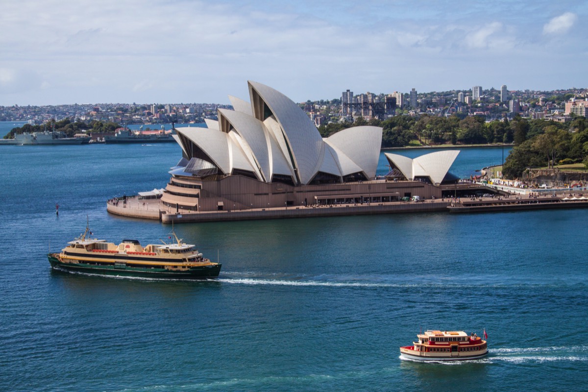 Sydney - Opera House from Harbour Bridge