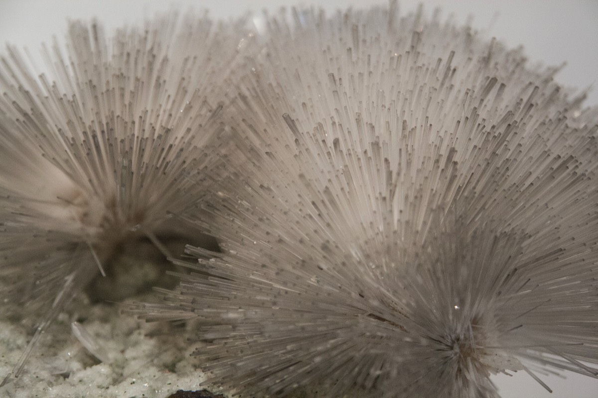 Fluffy crystals (Natural History Museum)