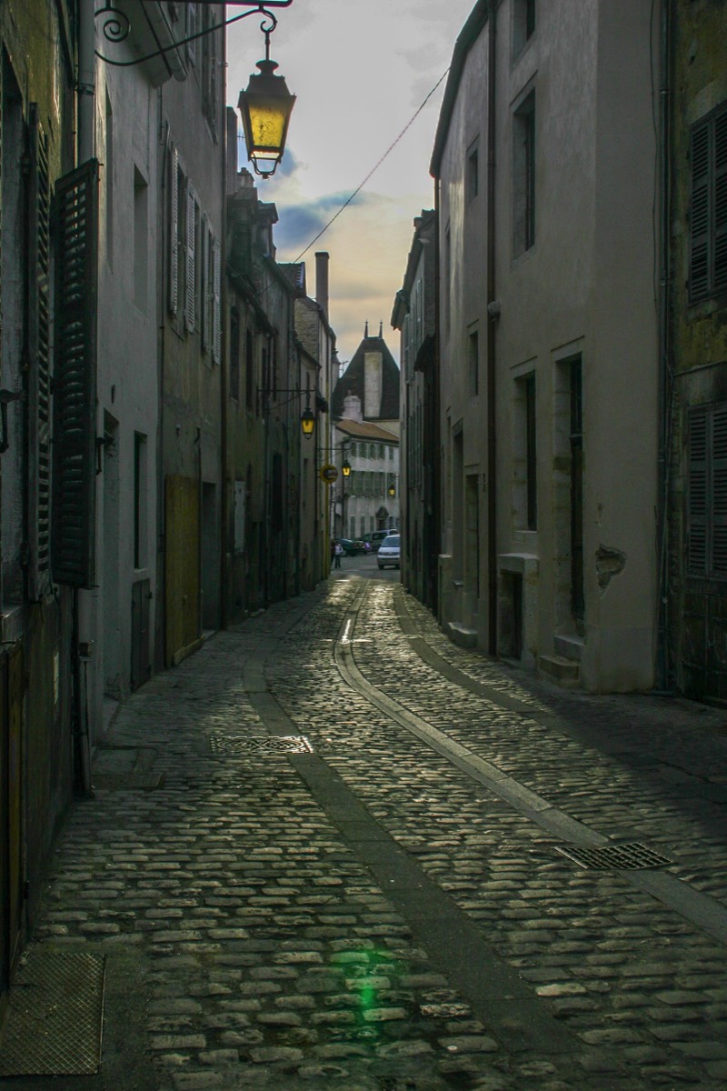 Cobbled street in Beaune