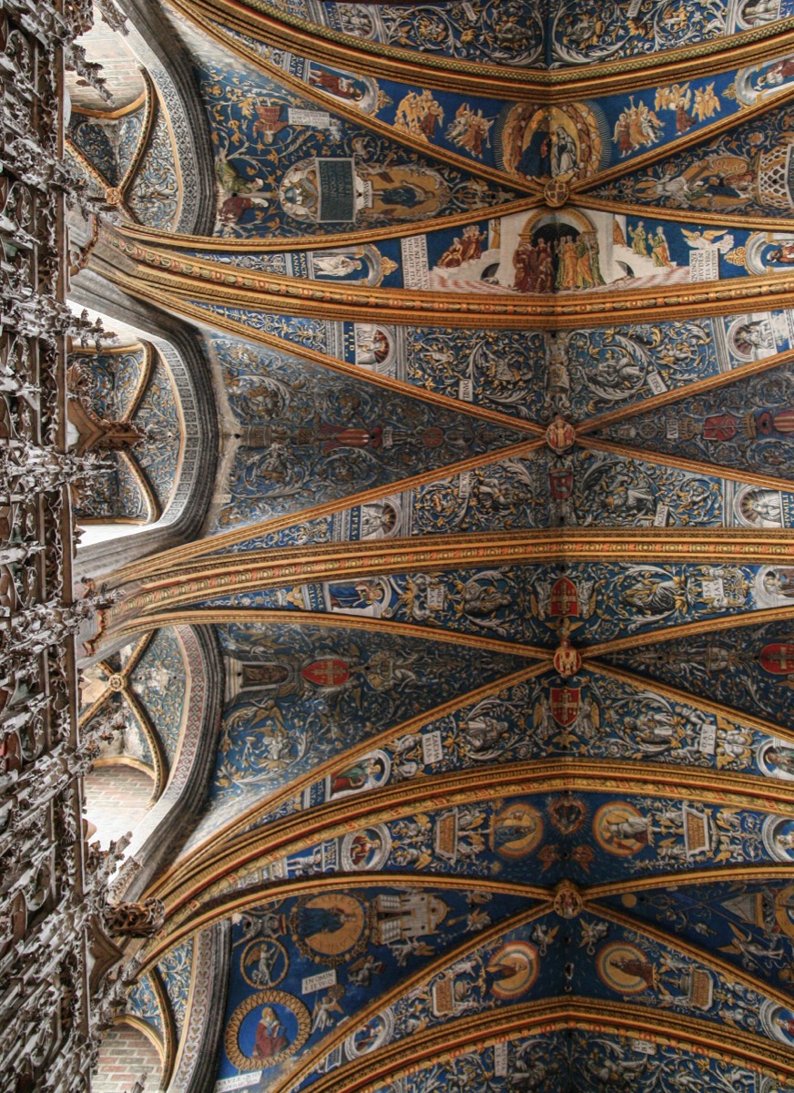 Church ceiling in Albi
