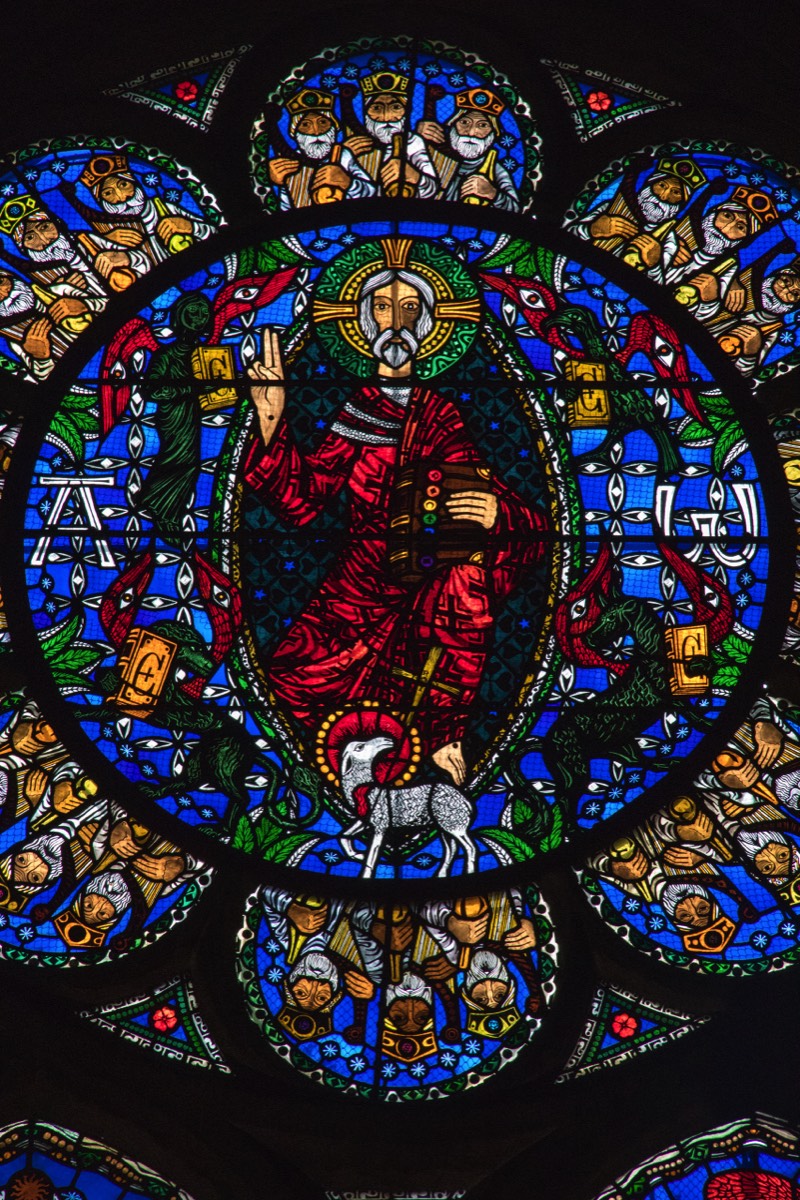 Church window in Clermont-Ferrand