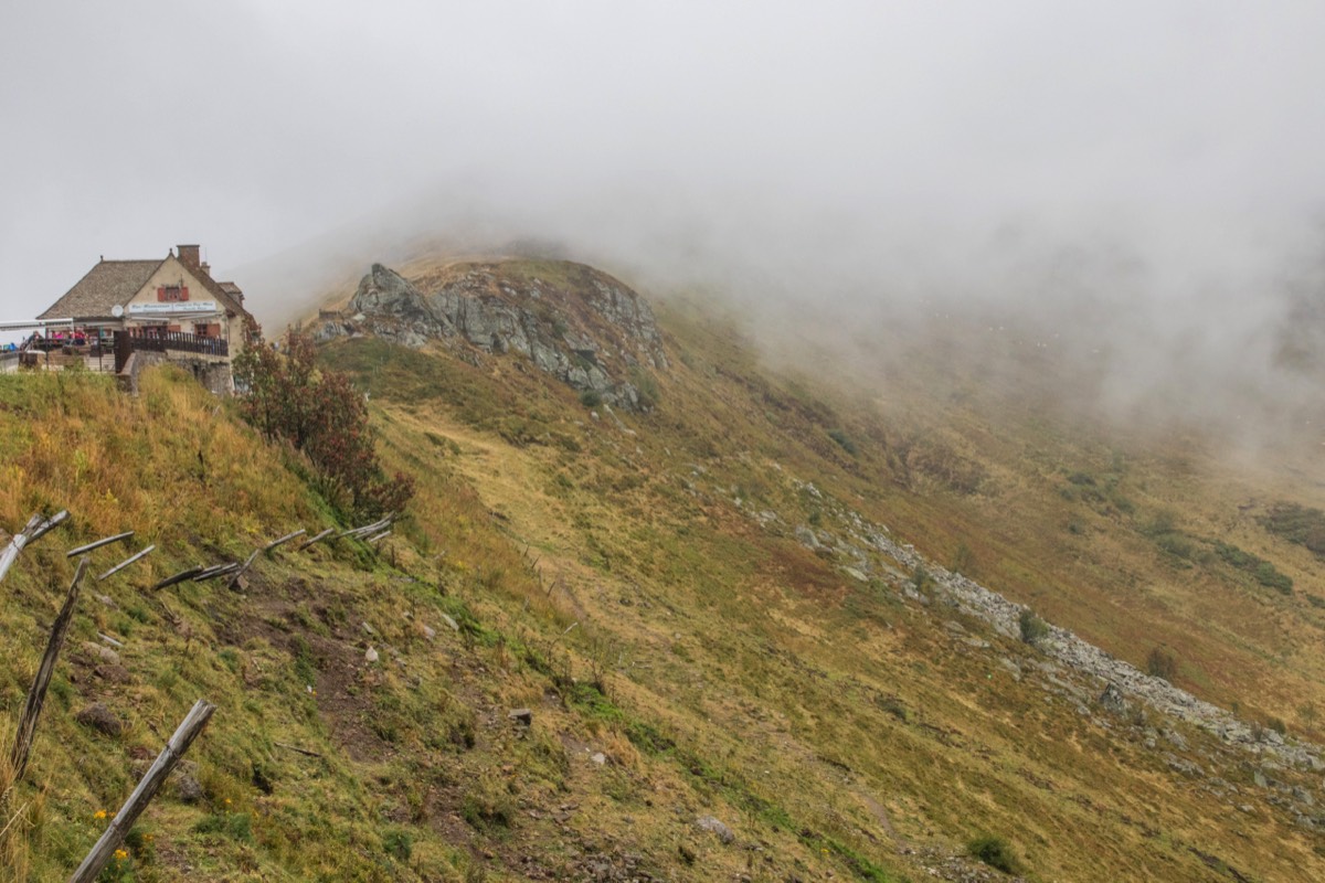 Misty hills near Puy Marie