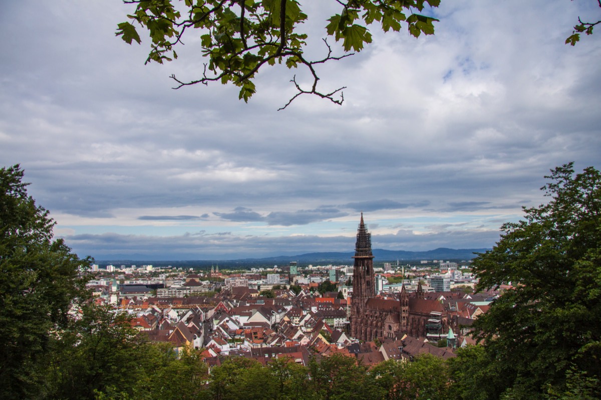 View on Freiburg from the Schlossberg