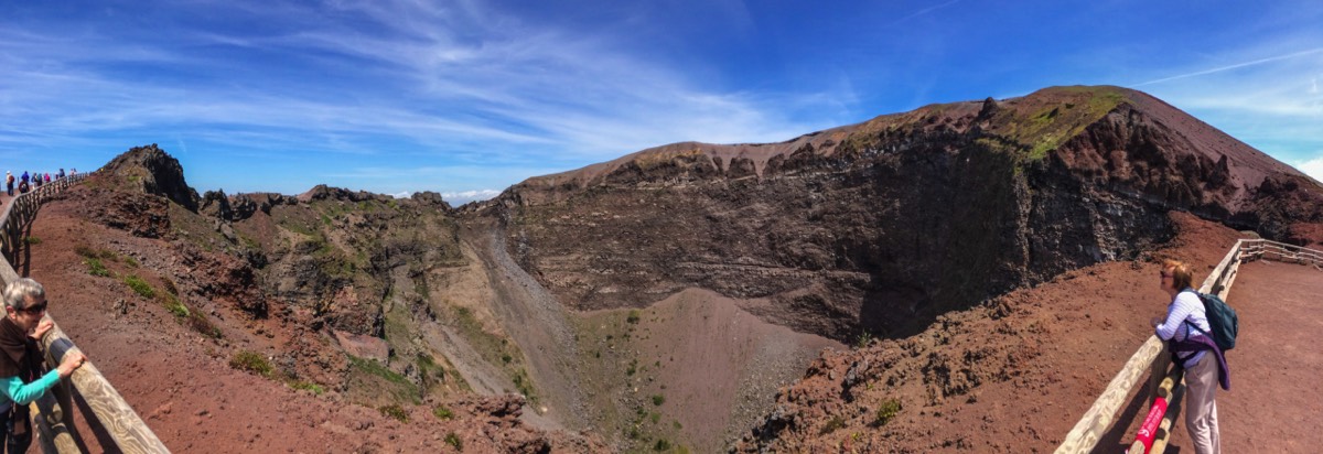 Vesuvius - Crater panorama