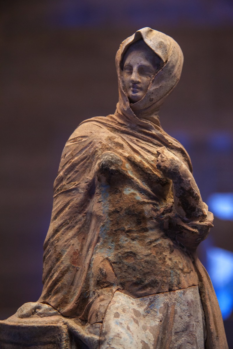 Terra-cotta statue