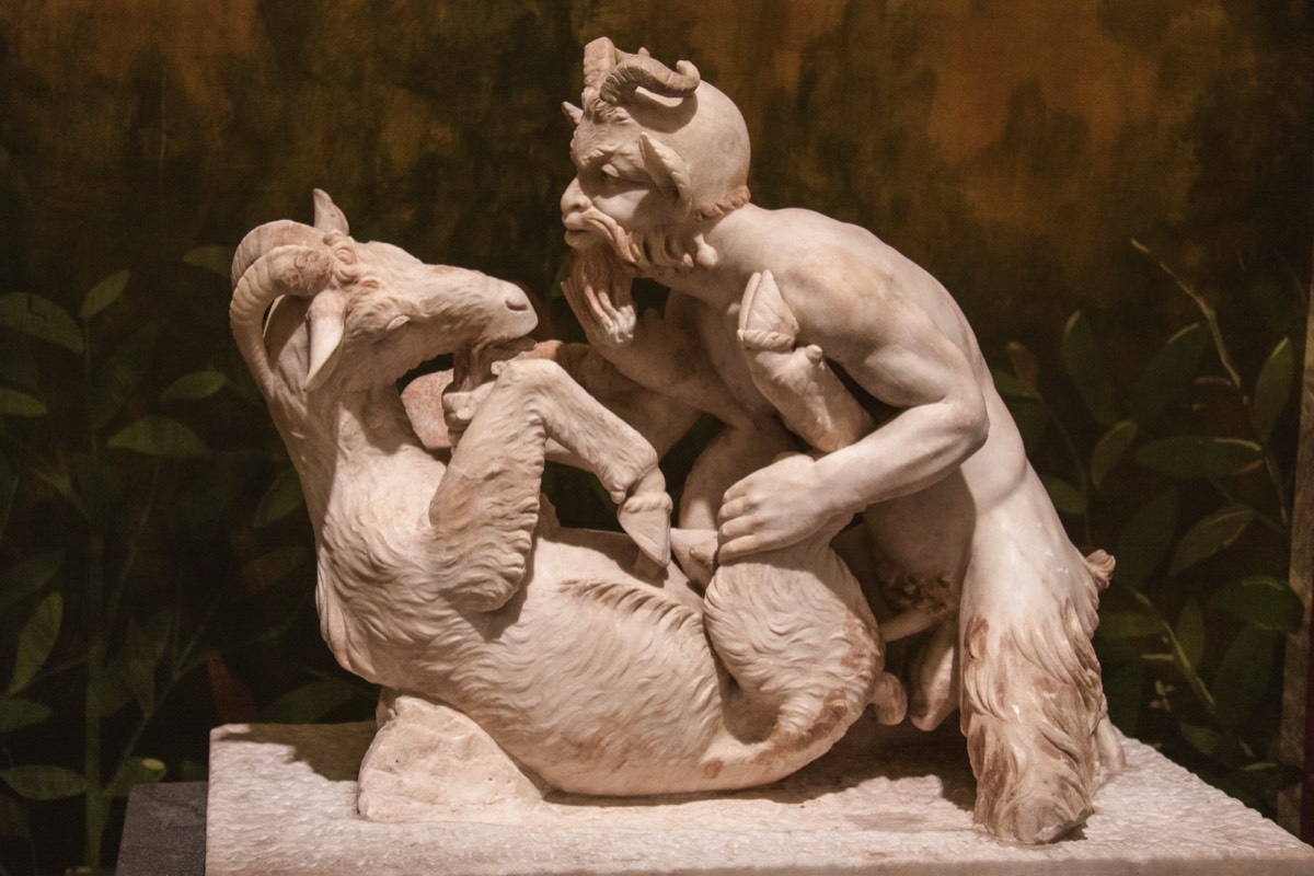 Museum of Naples - Pan and goat; forbidden art