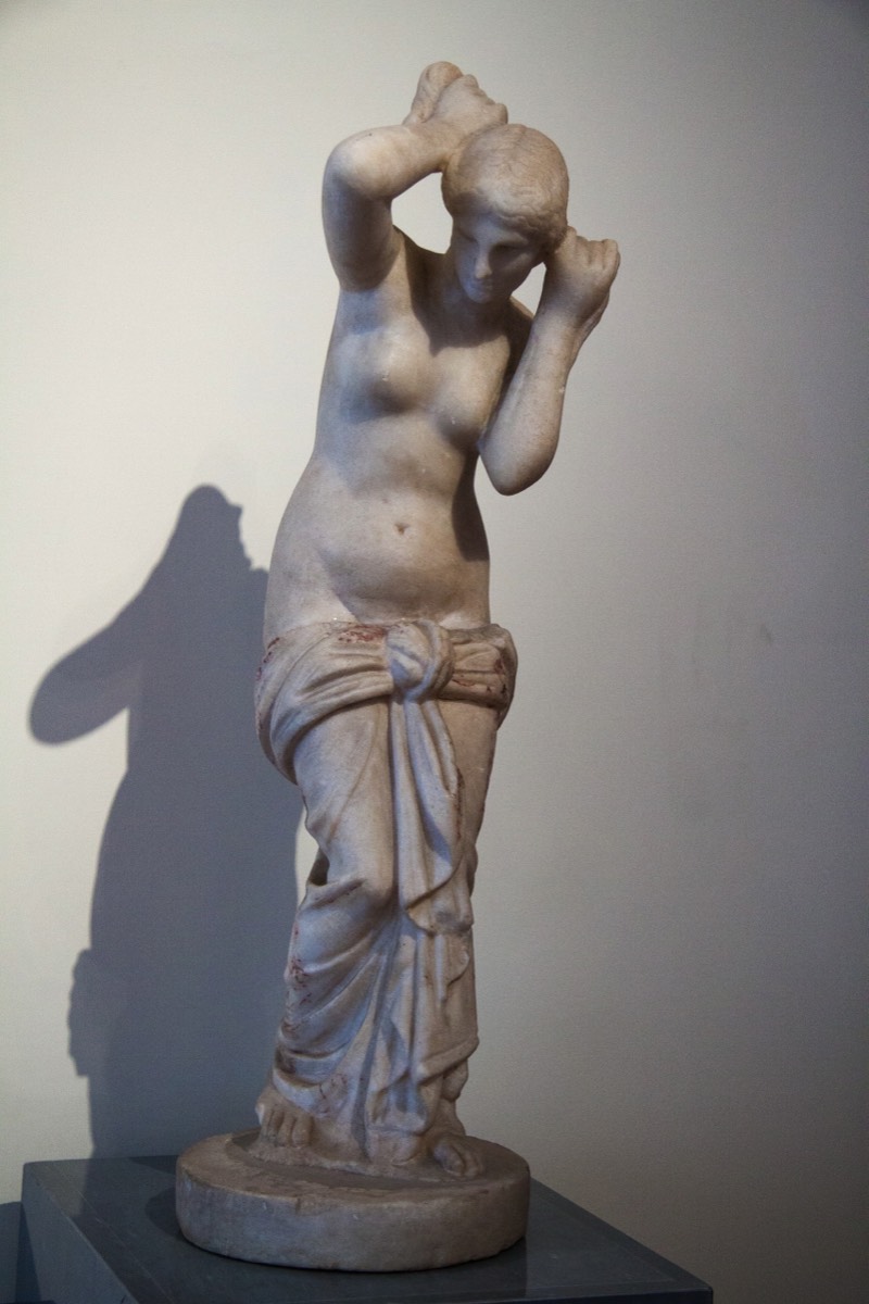 Museum of Naples - Marble figurine of the Venus Anadiomene