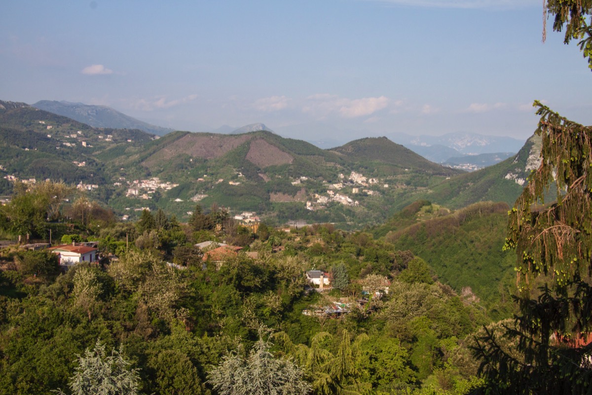 View from hotel Scapolatiello in Corpo di Cava de