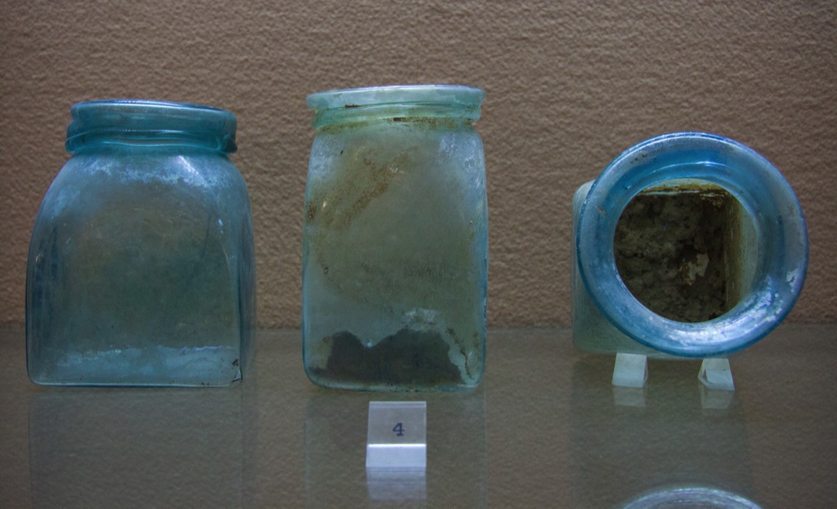 Boscoreale Museum - Glassware with content