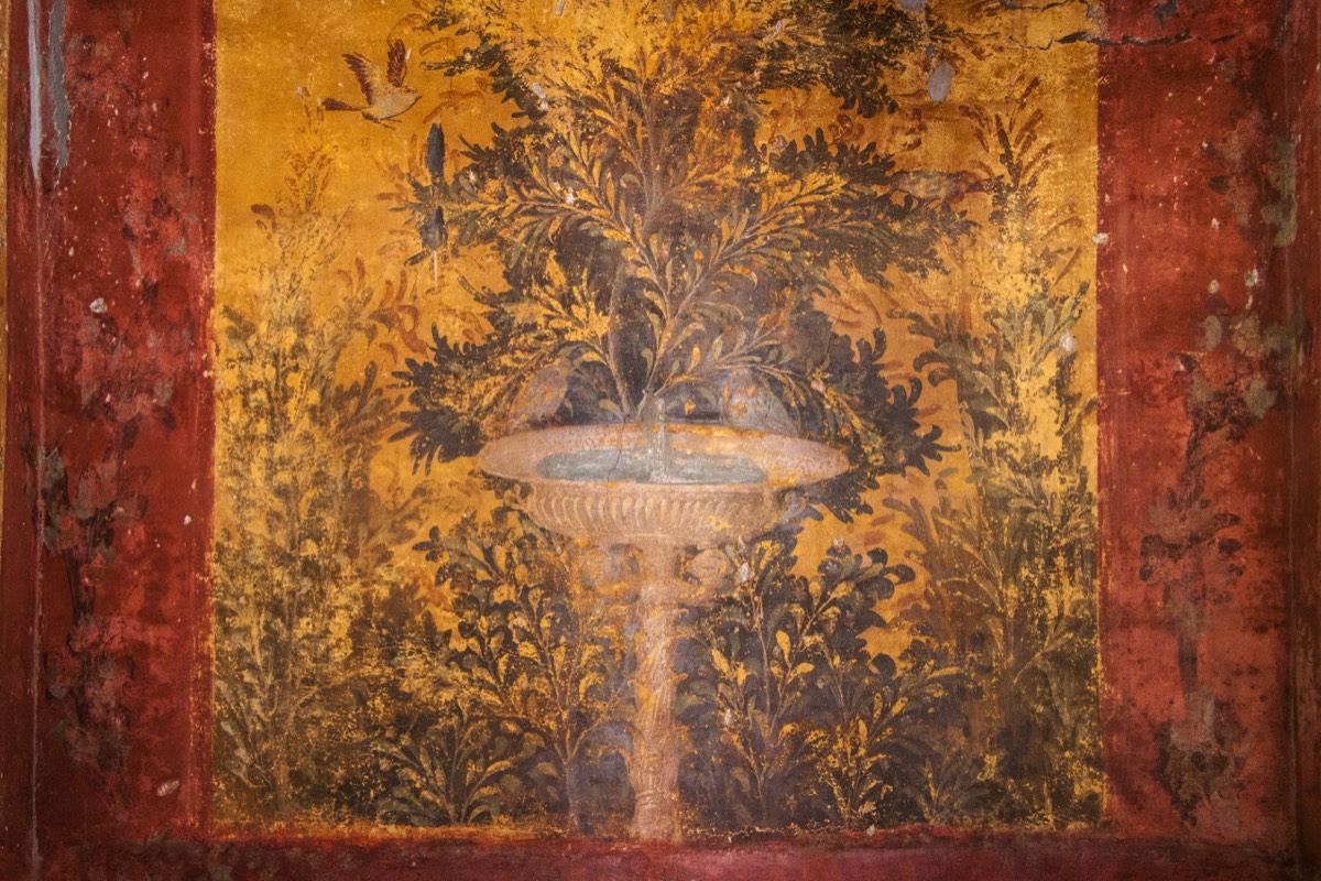 Villa of Popeia - Fresco in the Viridarium