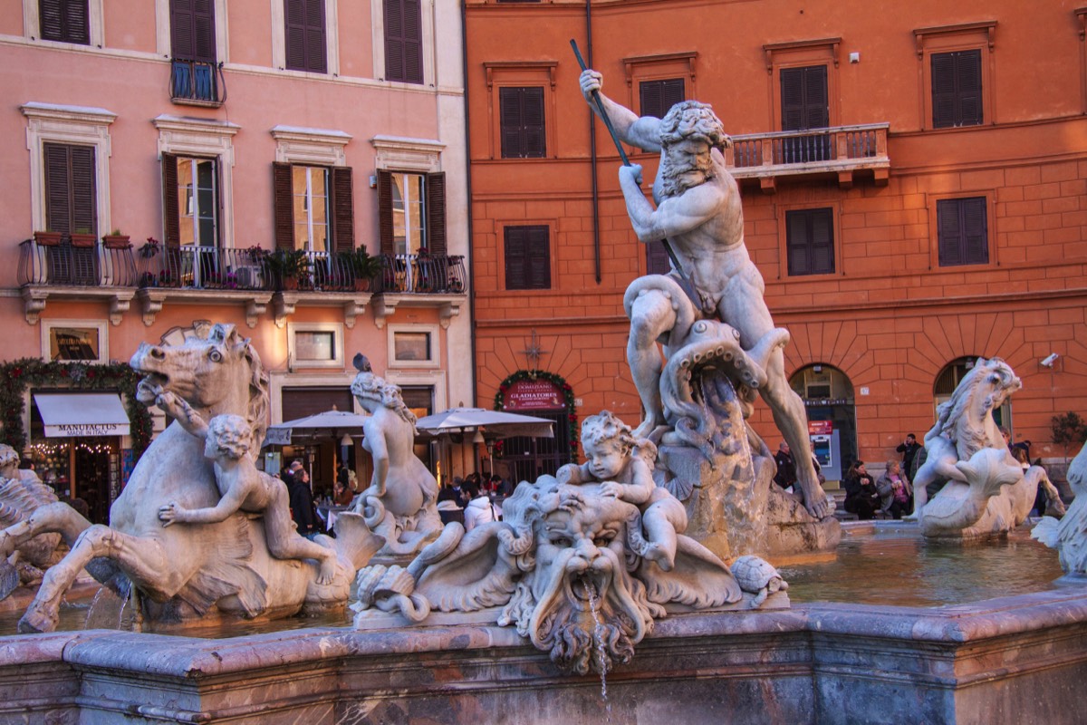 Fountain of the Moor, Piazza Navona
