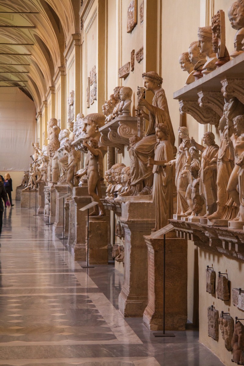 one of many Vatican sculpture galleries