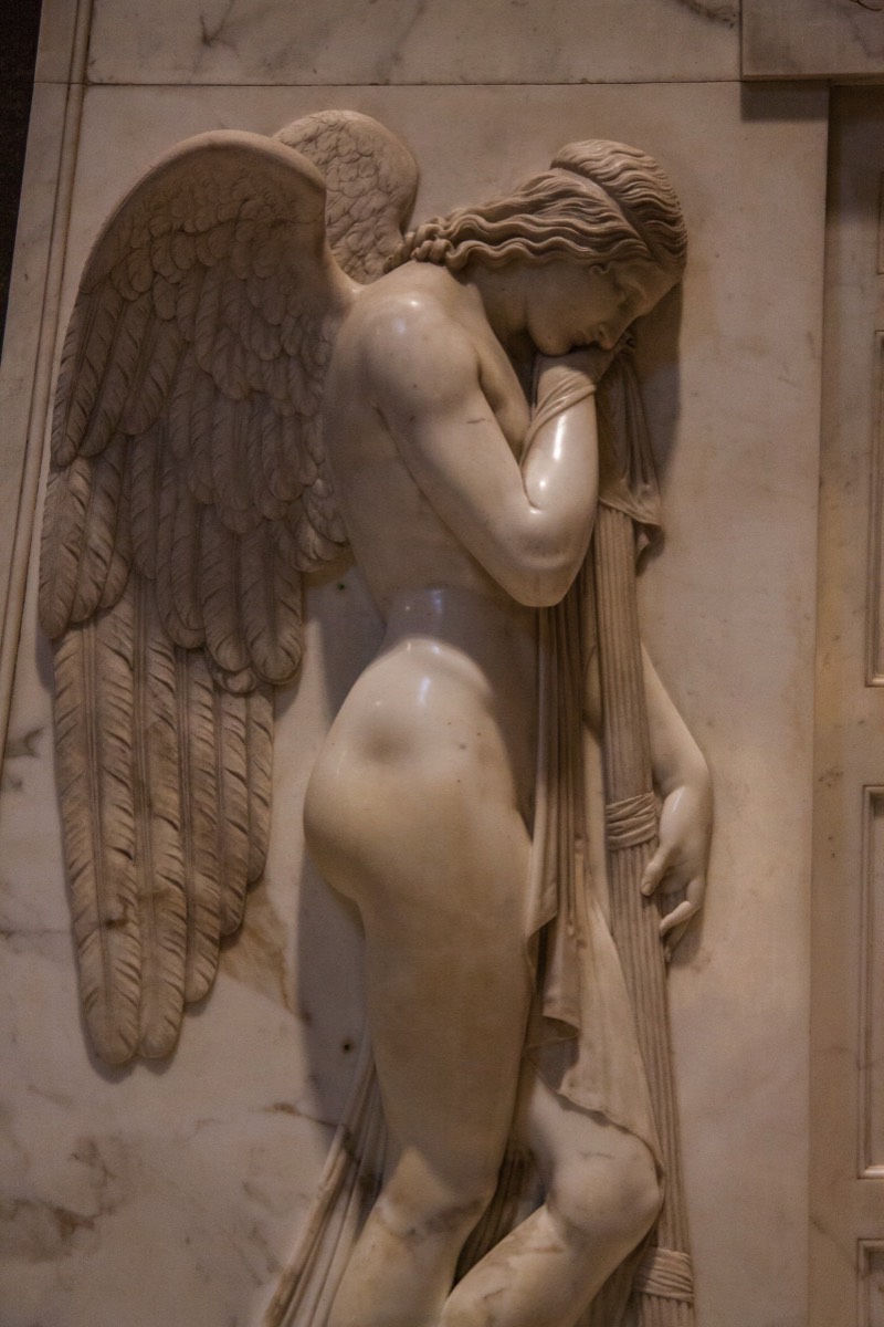 Guardian Angel, Tomb of Stuarts, St Peter Basilica