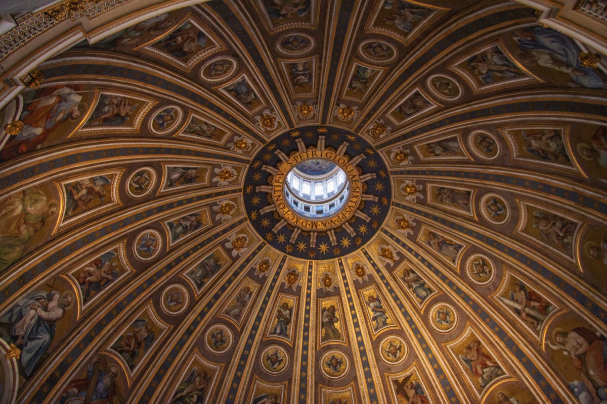 One of the small copulas at St Peter Basilica