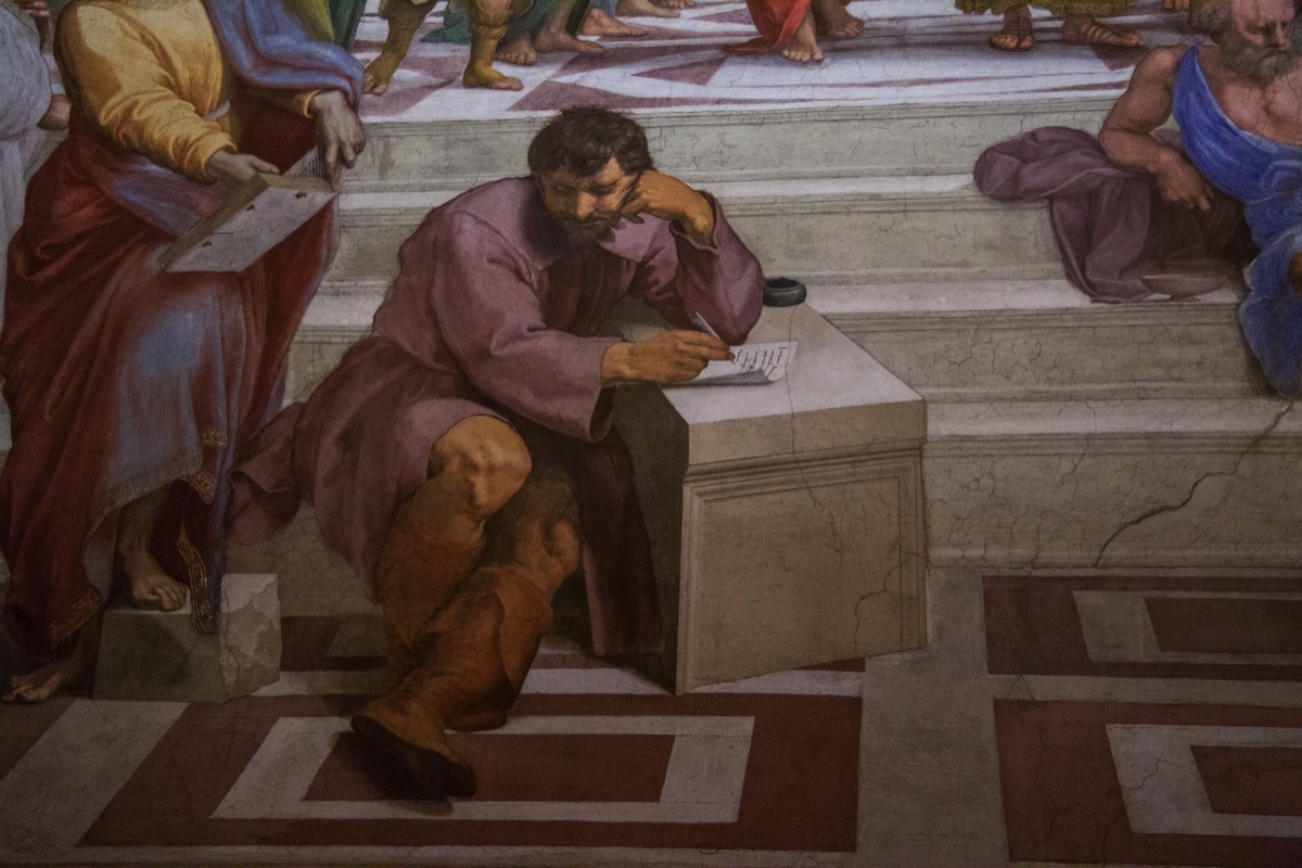 Michelangelo by Raphael (School of Athens)