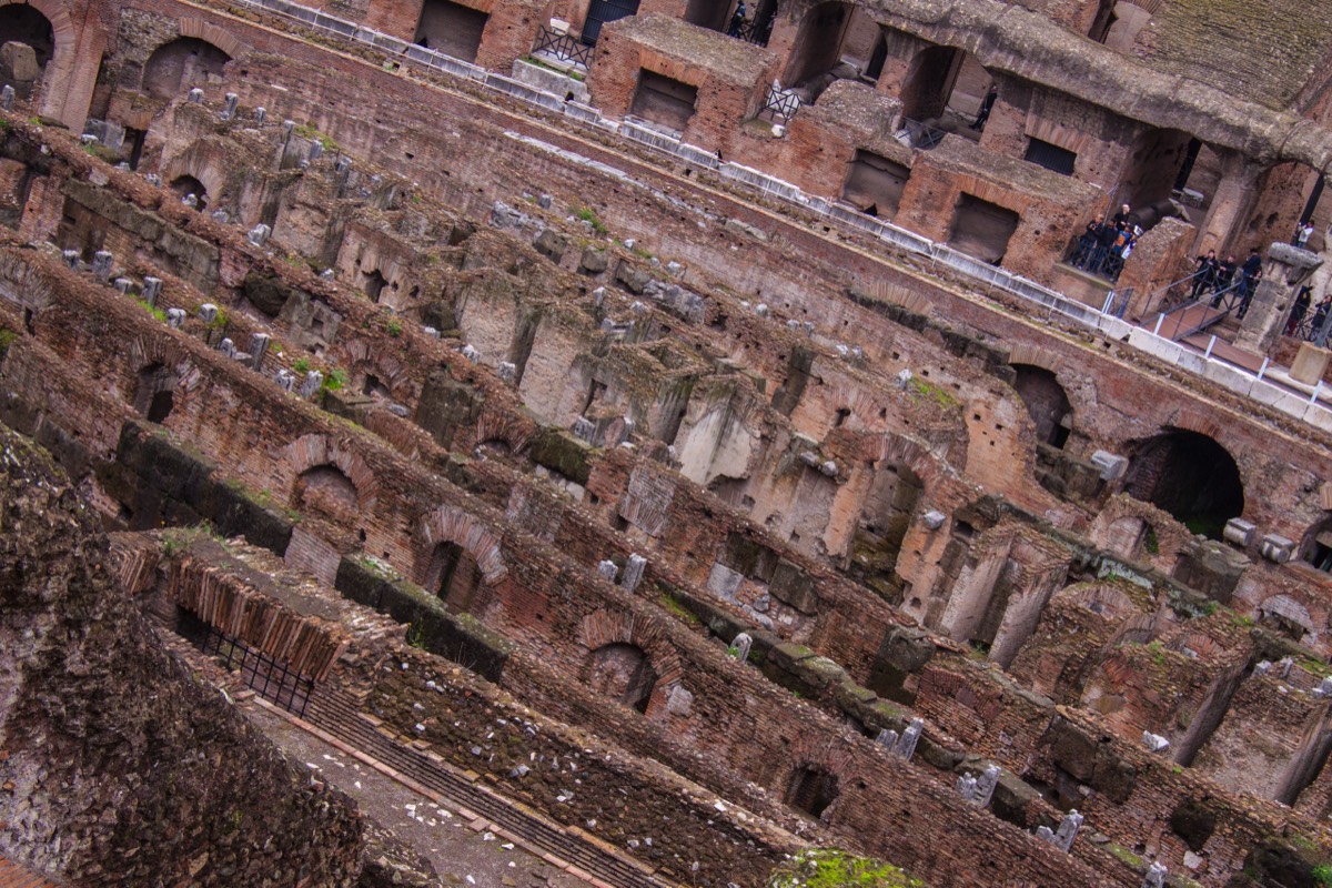 Colosseum, detail of underground system