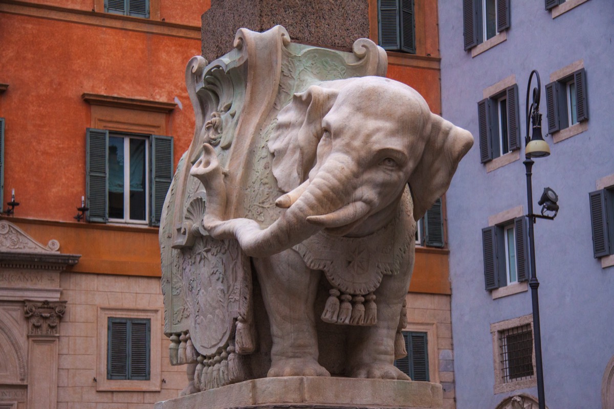 Bernini's elephant on the Piazza Minerva