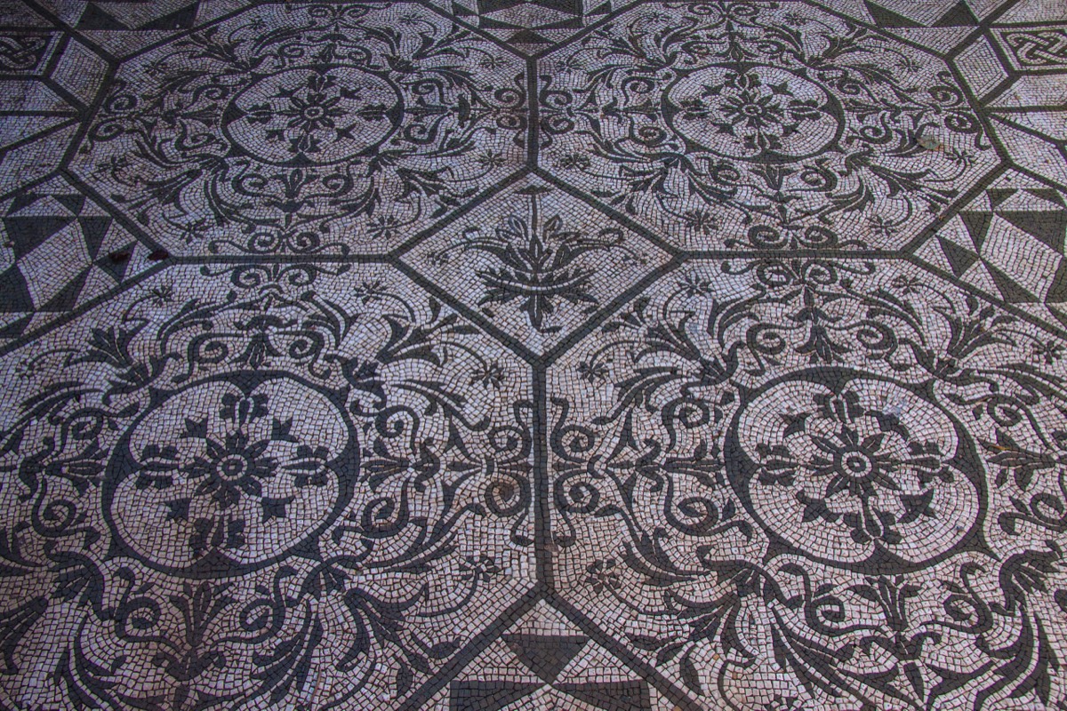 Beautiful floor mosaic, Hadrian's Villa