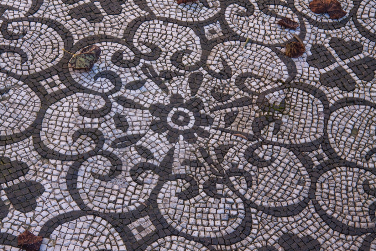 Detail floor mosaic, Hadrian's Villa