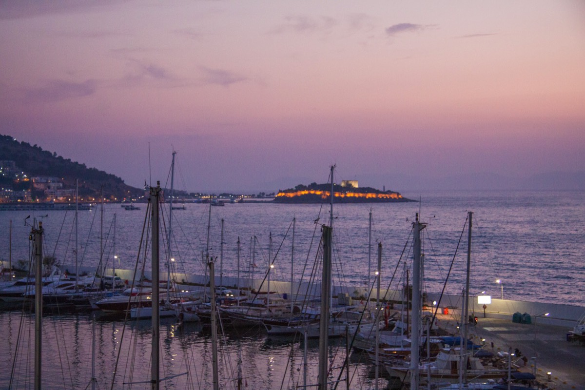 View from Kismet Hotel at Kusadasi