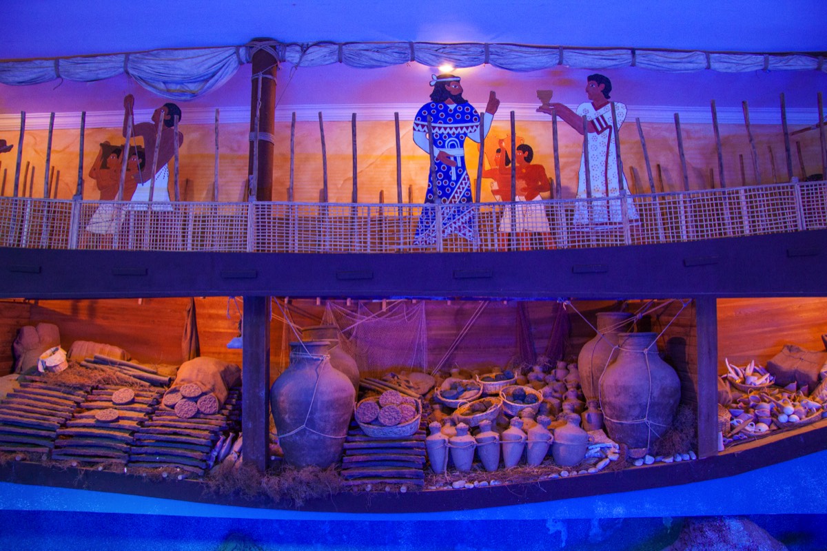 Bodrum Castle - ship wreck at museum