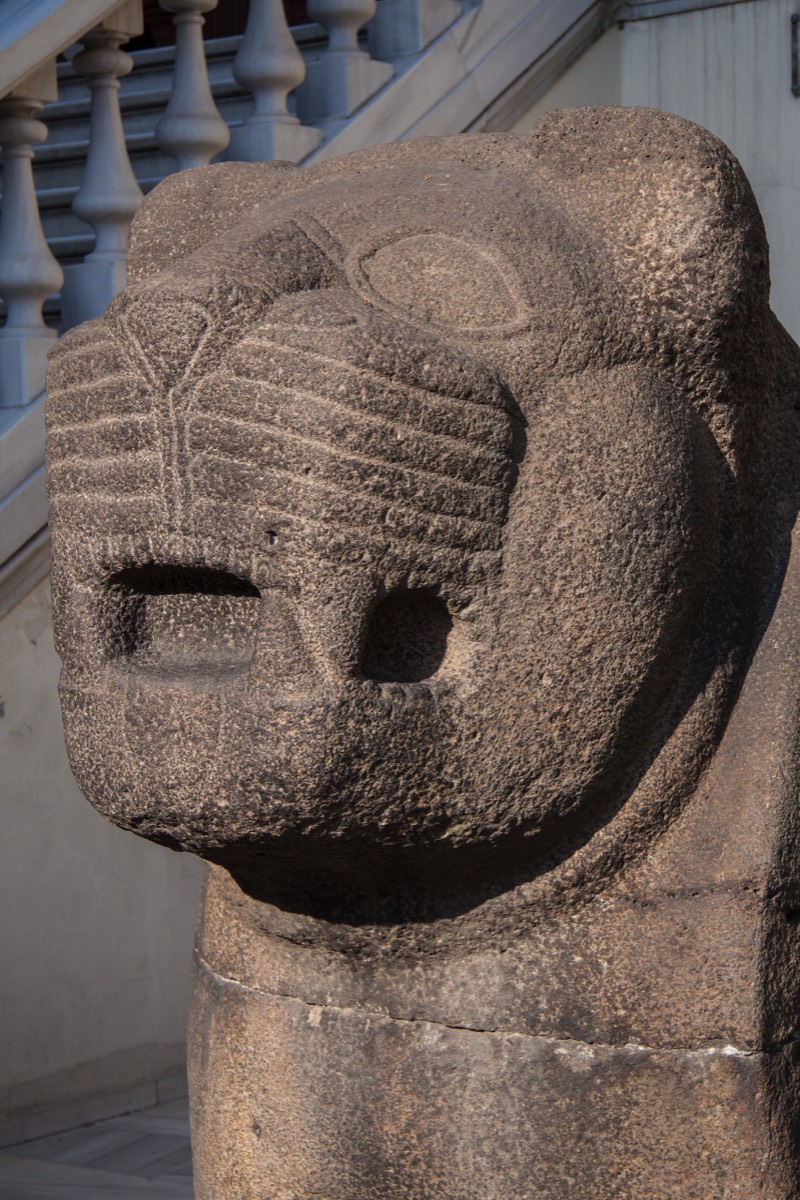 he lion guards at the Istanbul Archeology museum