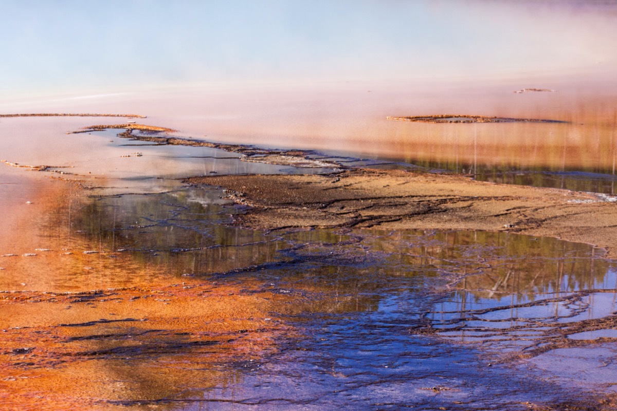 Midway Geyser Basin - abstract painting