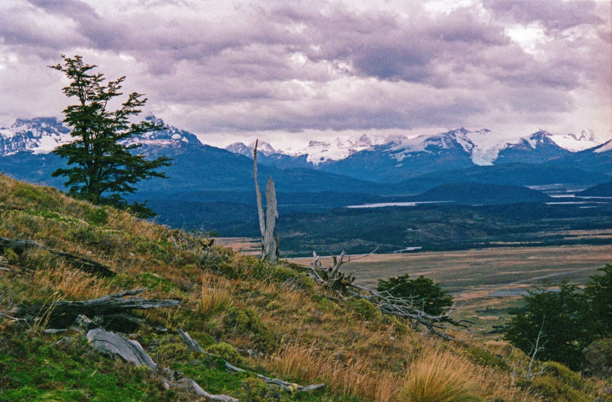 Typical Patagonian landscape and weather