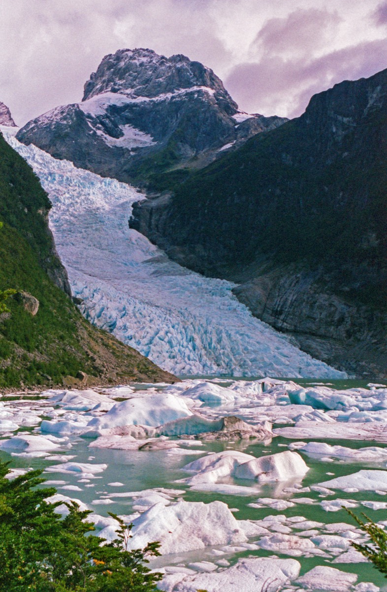 Serrano glacier and its lake