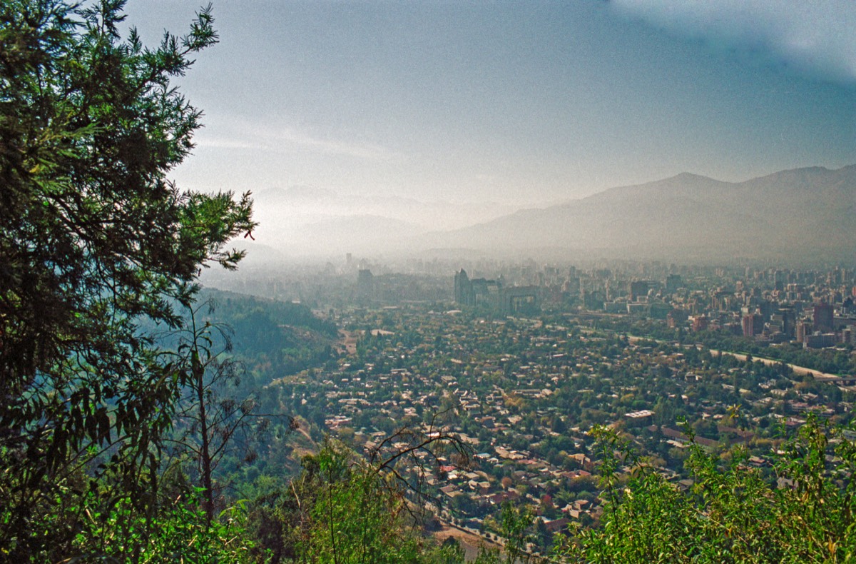 +1000km North: view on Santiago from Cerro San Cristobal