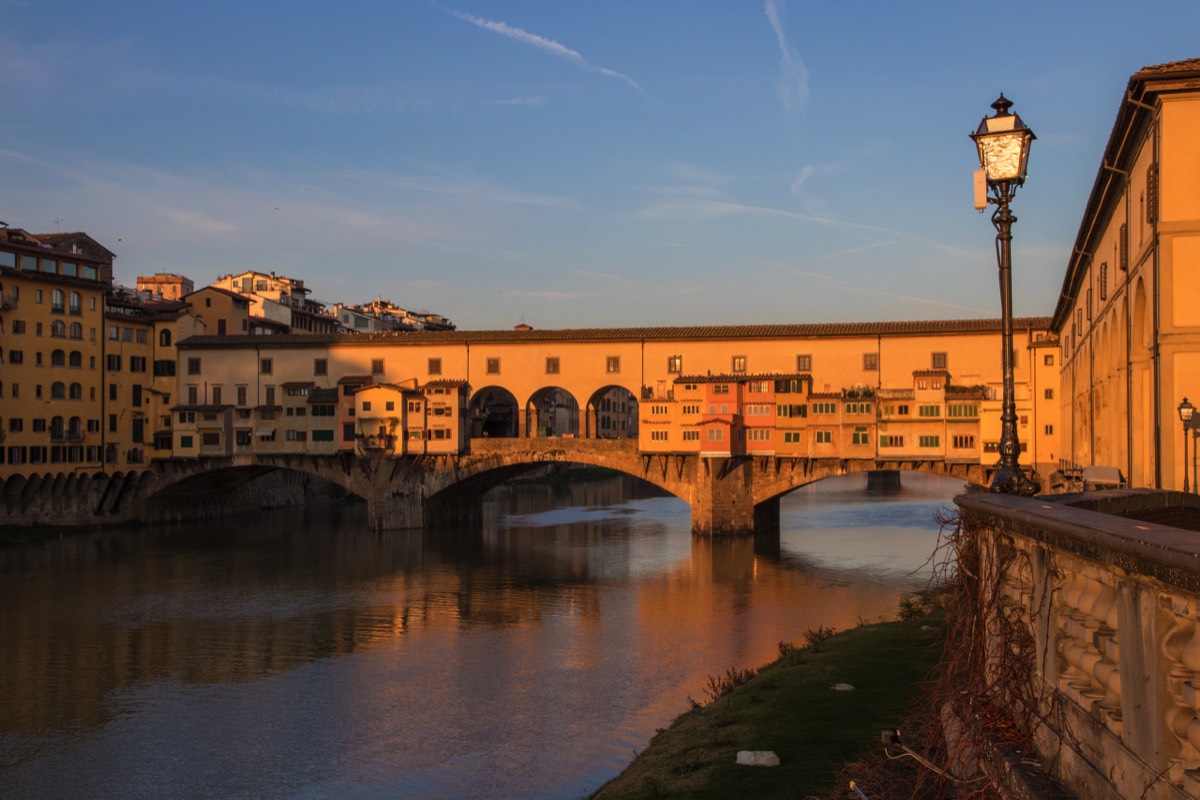 Early morning view of Ponte Vecchio