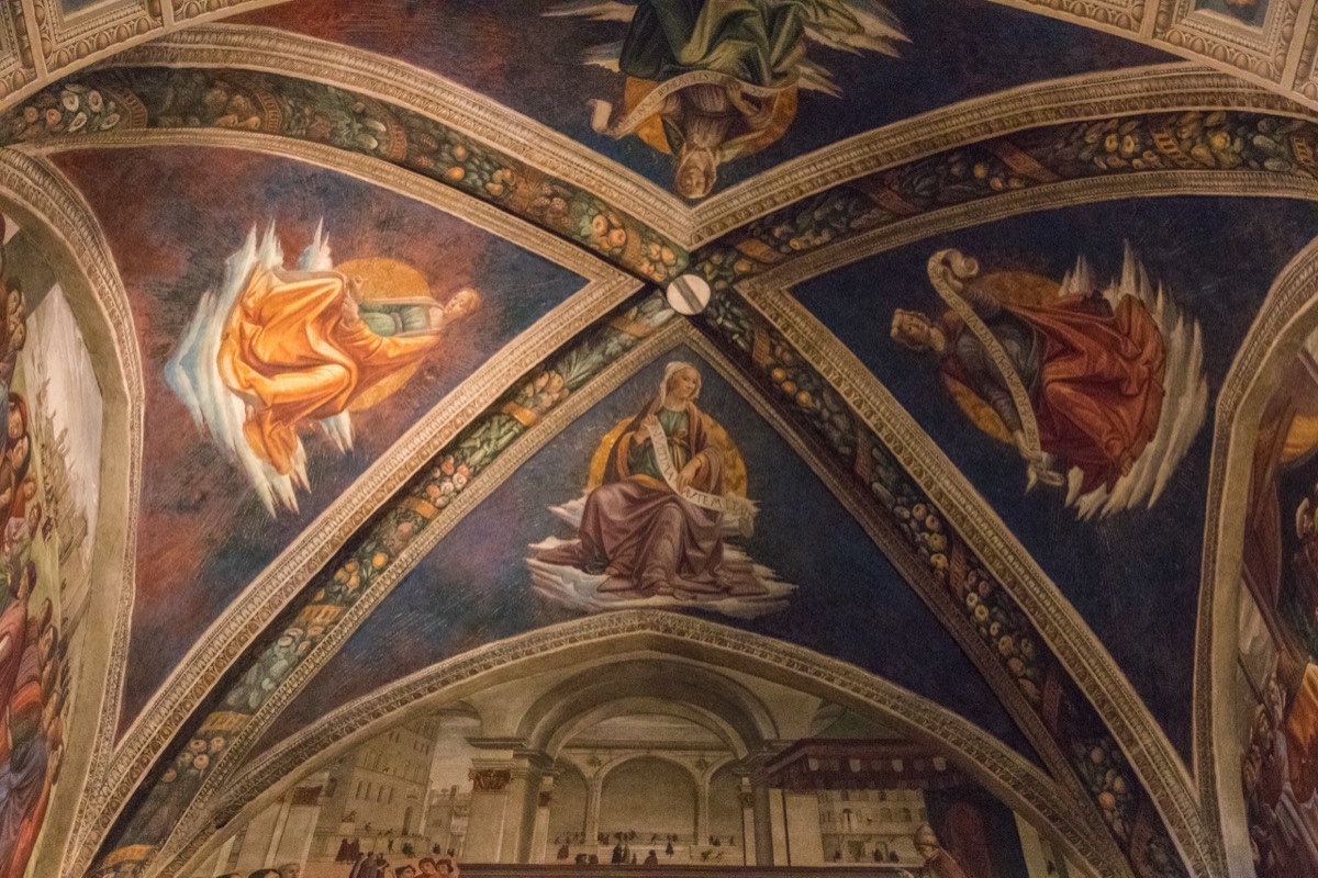 Ceiling of the Sassetti chapel