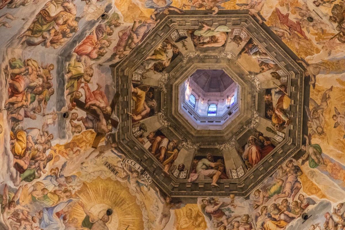 Painted ceiling of the duomo