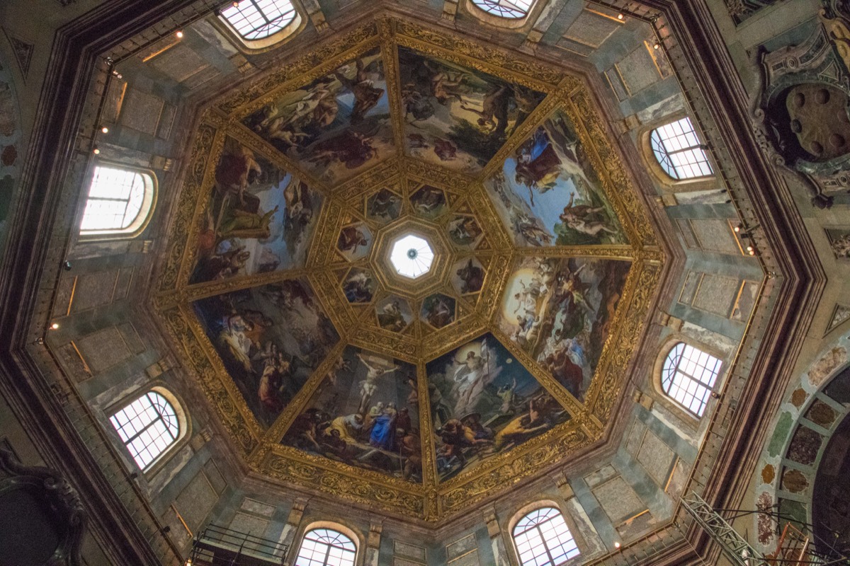 Ceiling of the Medici chapel