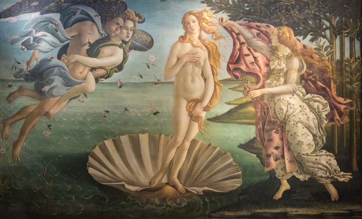 Birth of Venus by Botticelli - everyone knows this one