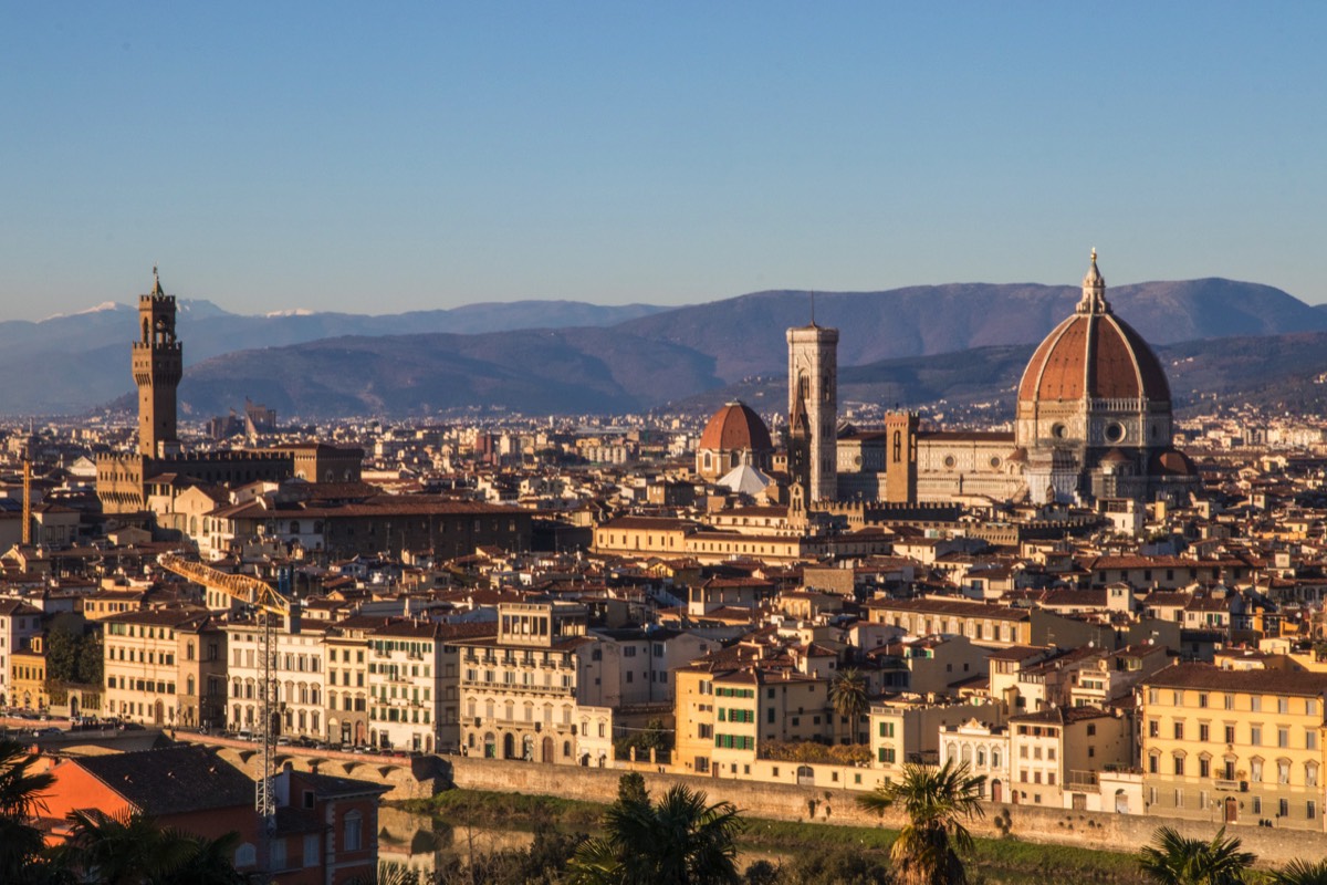 View on Firenze and hills