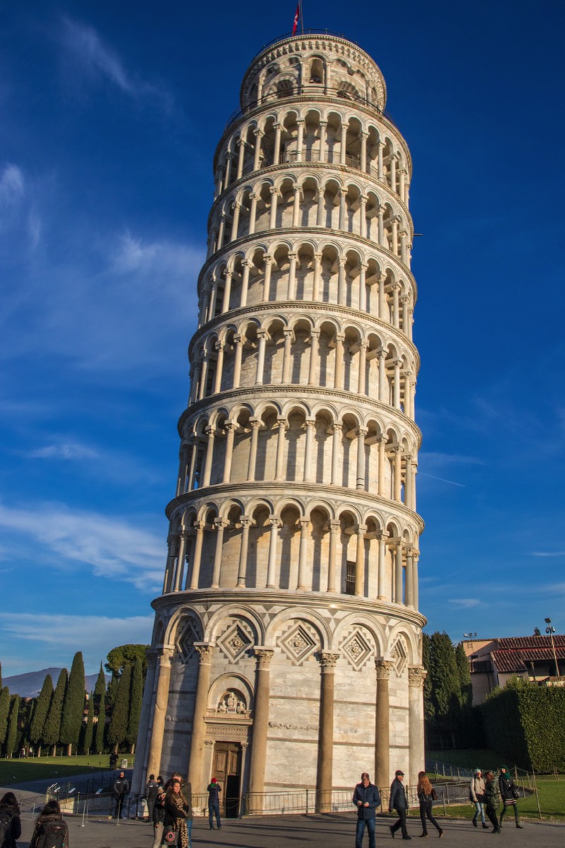The real, still leaning tower