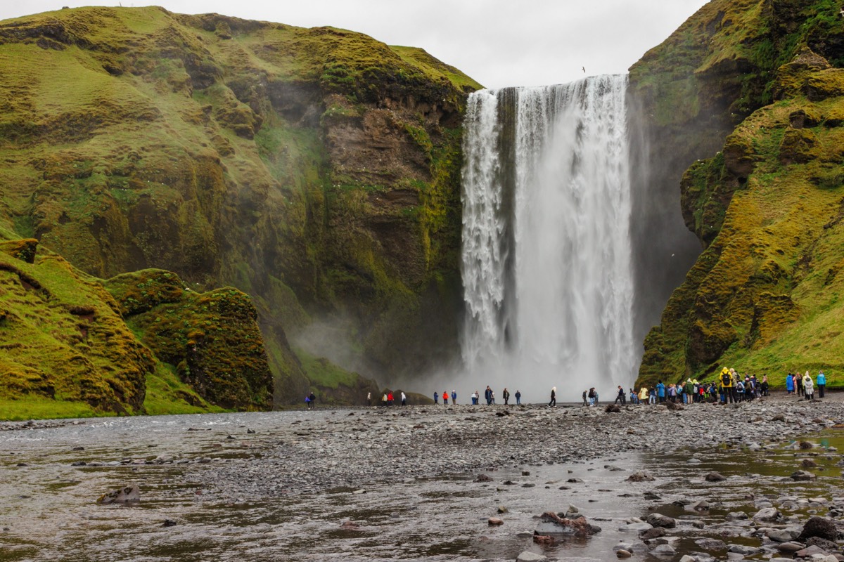 Skógafoss (yes, foss means waterfall in Icelandic)