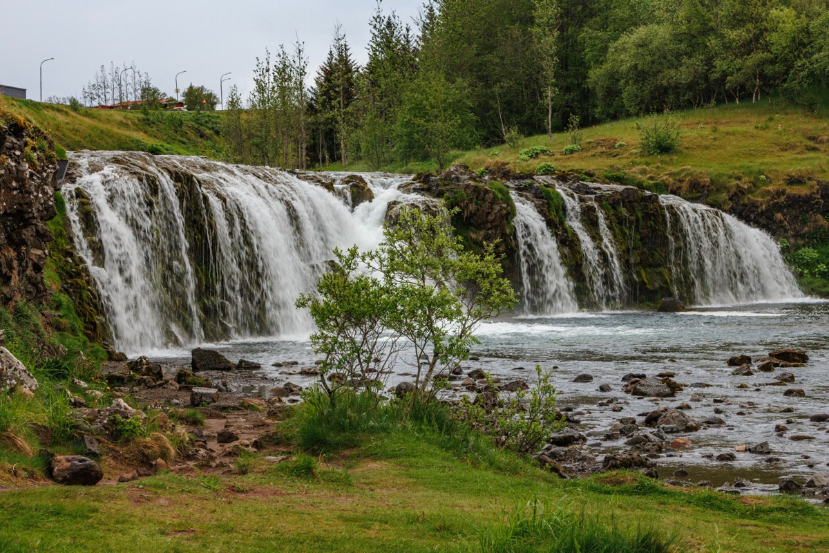 Reykjafoss - our first Iceland waterfall