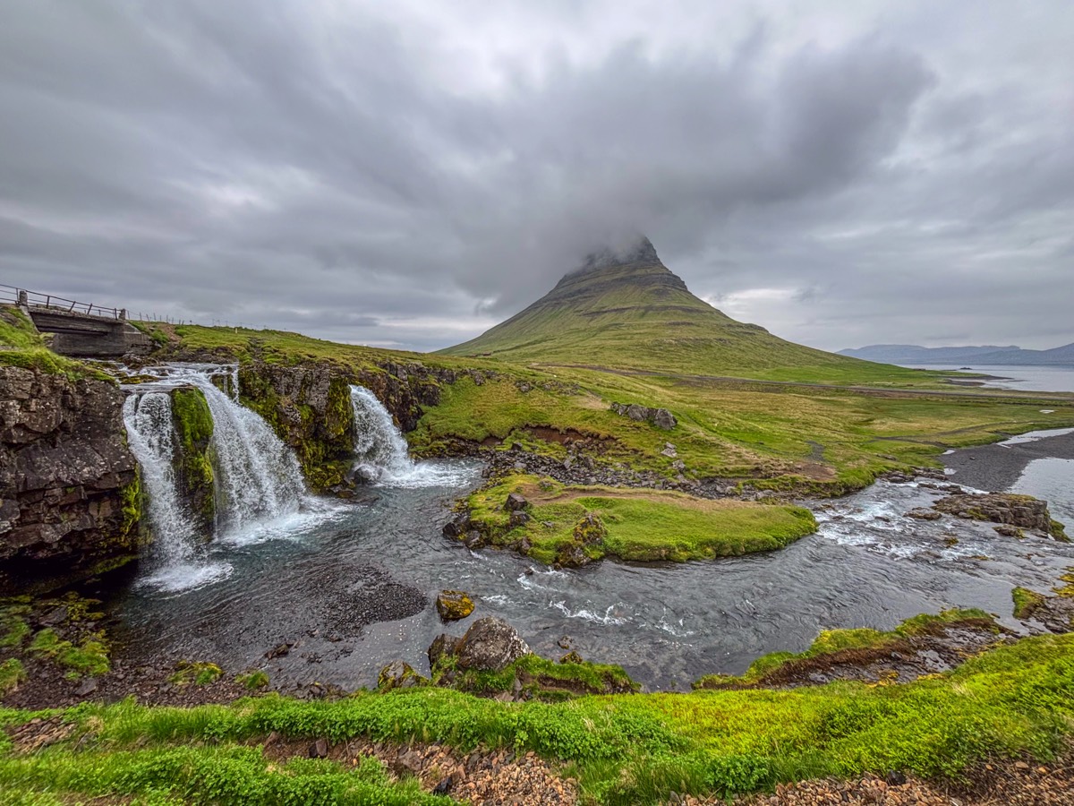 Kirkjufellfoss, the clouds hang low again