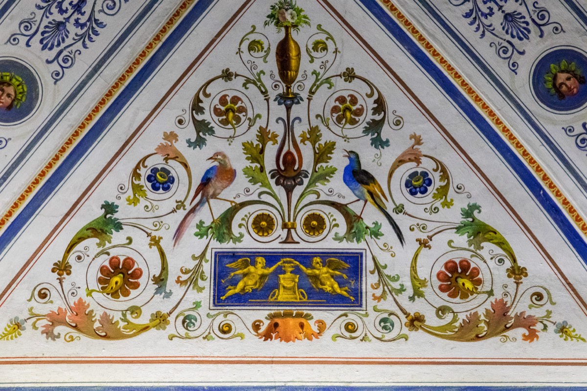 Wall decorations at the Castello di Racconigi