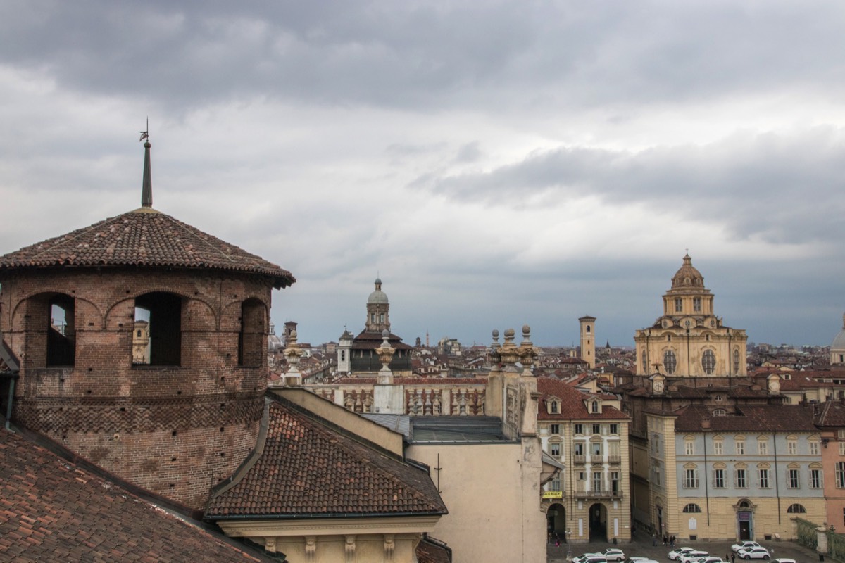 View on Turin from Palazzo Madama’s Roman tower