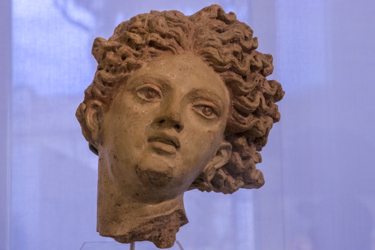 Beautiful (Etruscan) terracotta head
