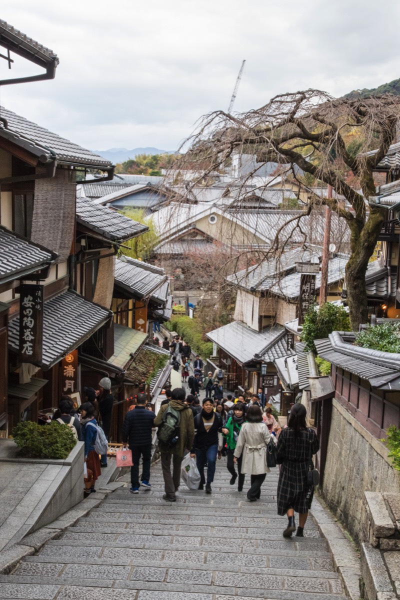 View of streets at Gion, Kyoto