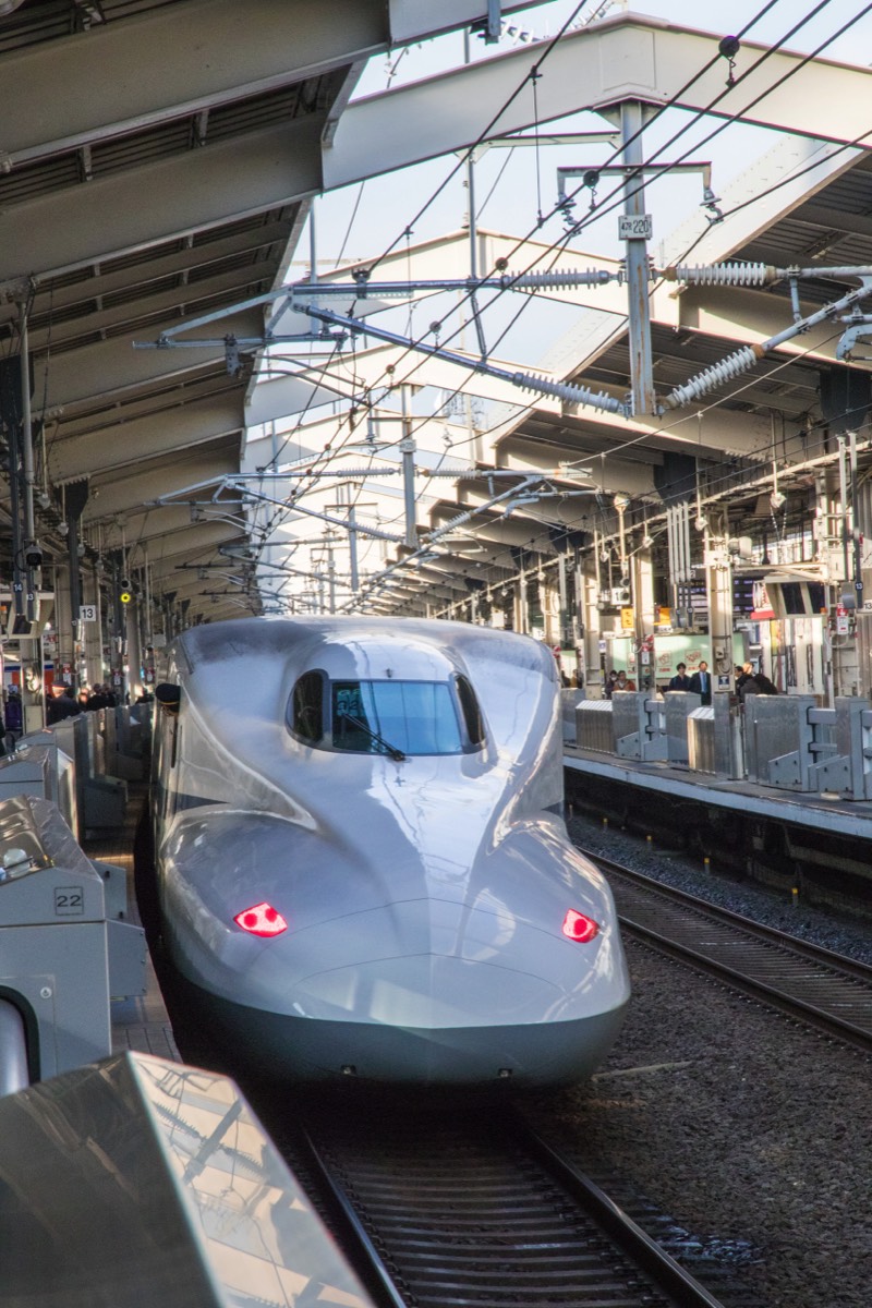 Shinkansen at Kyoto station