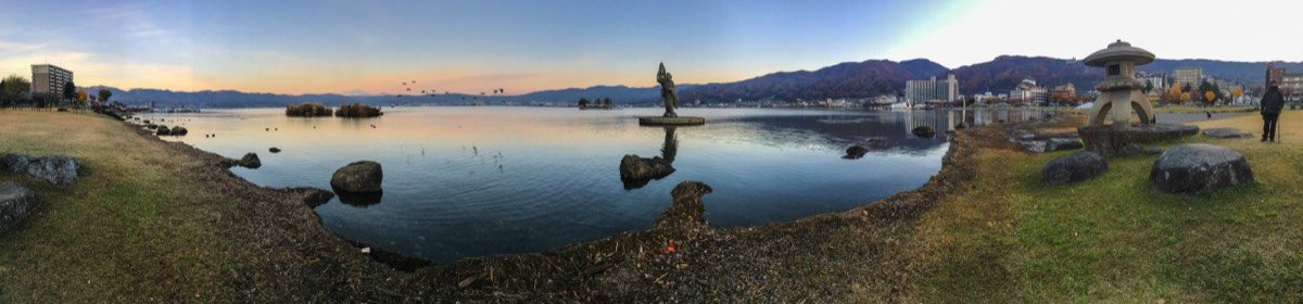 Suwa lake panorama
