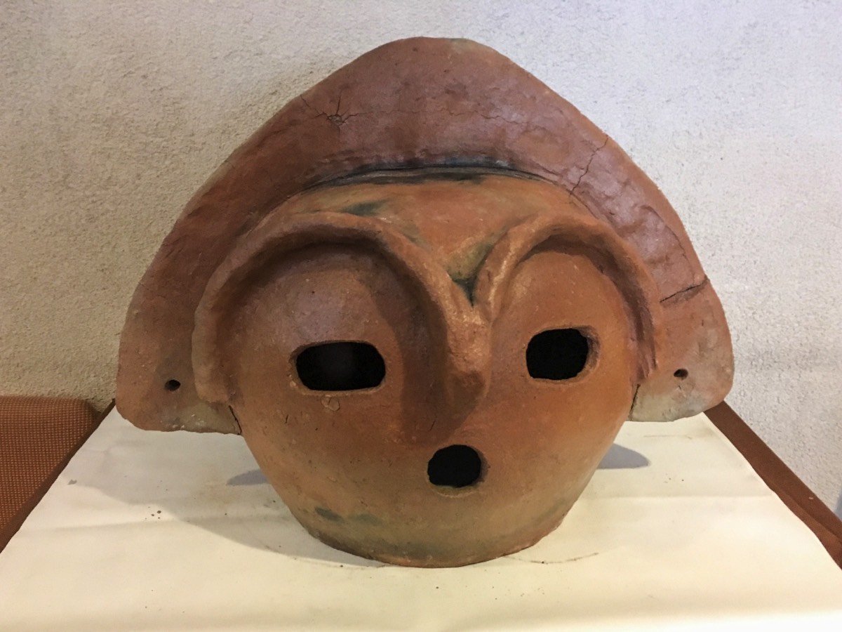 Shakado Jomon site - terracotta remake of Jomon face