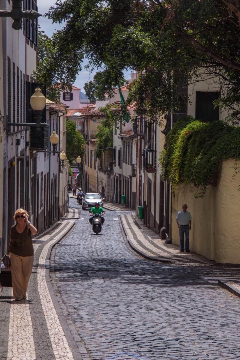 Rather narrow street in Funchal